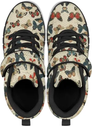 Kids Sneakers Comfy Zero-Drop Healthy Sole Sneakers Strap Athletic Walking Shoes Lightweight Minimalist Sneakers