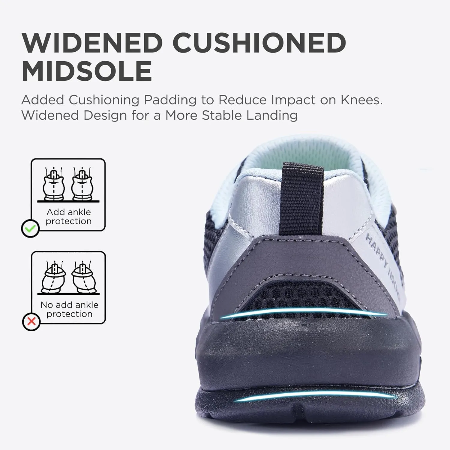 Kids Sneakers for Boys and Girls, No Tie Shoelaces Lightweight Kids Shoes, Breathable Running Tennis Sport Athletic Shoes for Toddler