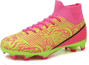 Kids Soccer Cleats Boys Girls Football Cleats Turf Soccer Shoes AG/FG
