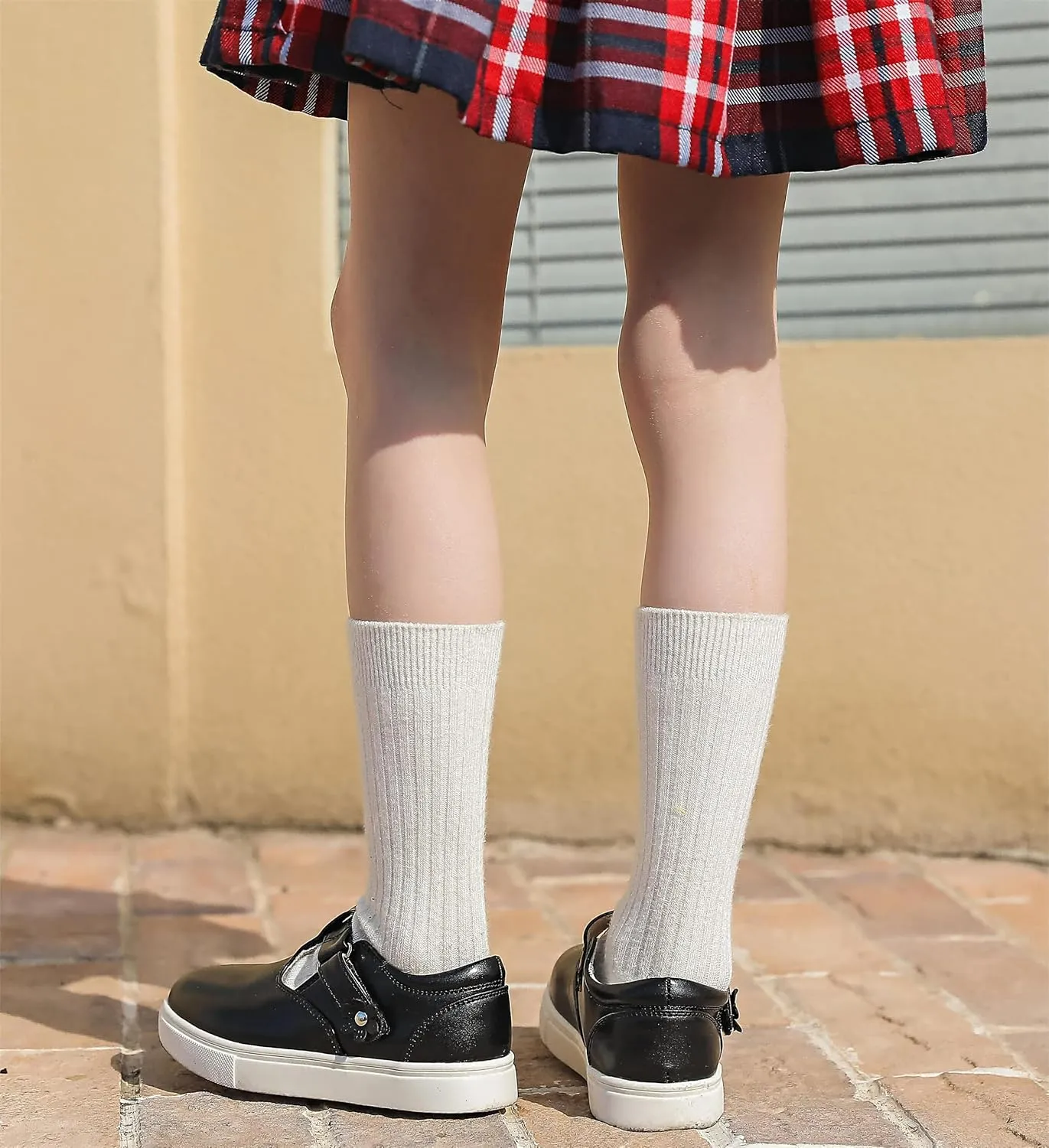 kkdom Toddler/Little Kid/Girls T-Strap Mary Jane Sneaker