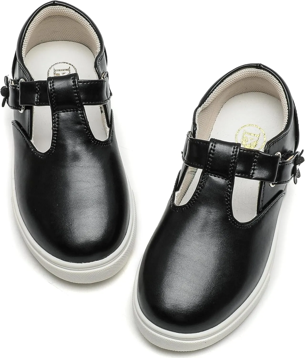 kkdom Toddler/Little Kid/Girls T-Strap Mary Jane Sneaker