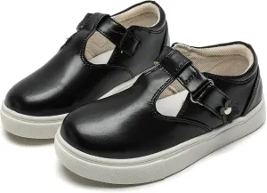 kkdom Toddler/Little Kid/Girls T-Strap Mary Jane Sneaker