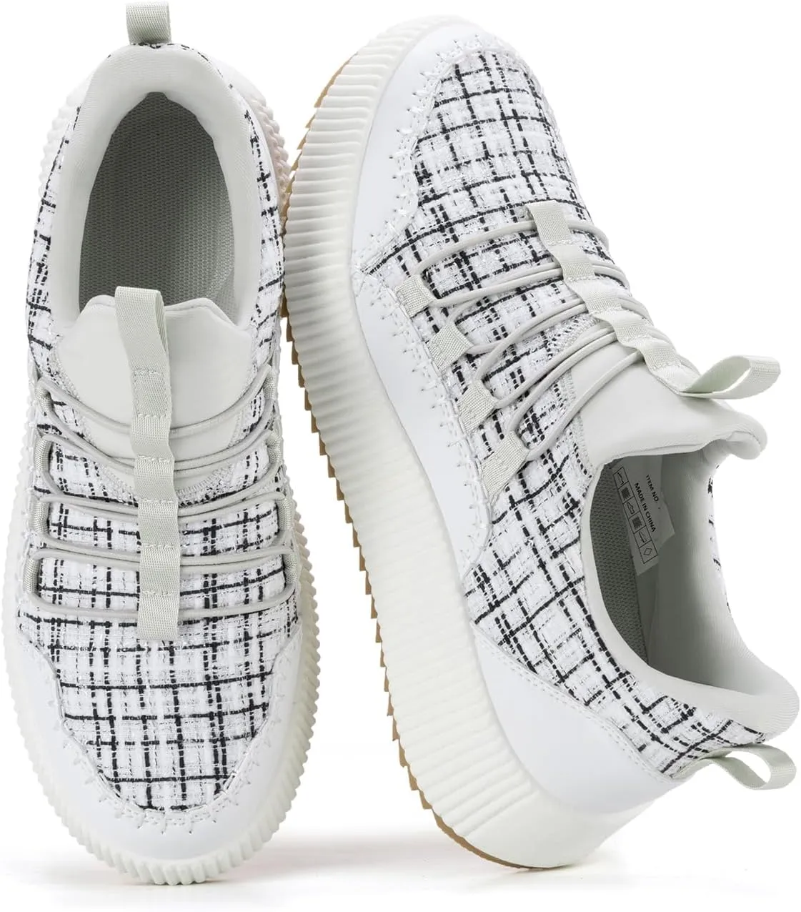 Kyedoo Women's Platform Chunky Sneakers Comfortable Casual Fashion Lace-up City Travel Walking Shoes