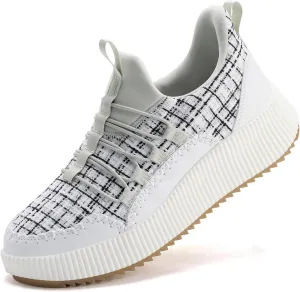 Kyedoo Women's Platform Chunky Sneakers Comfortable Casual Fashion Lace-up City Travel Walking Shoes
