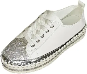 Ladies Fashion Sequin Leather Lace Up Comfortable Thick Soled Casual Shoes Womens Summer Dress Sandals