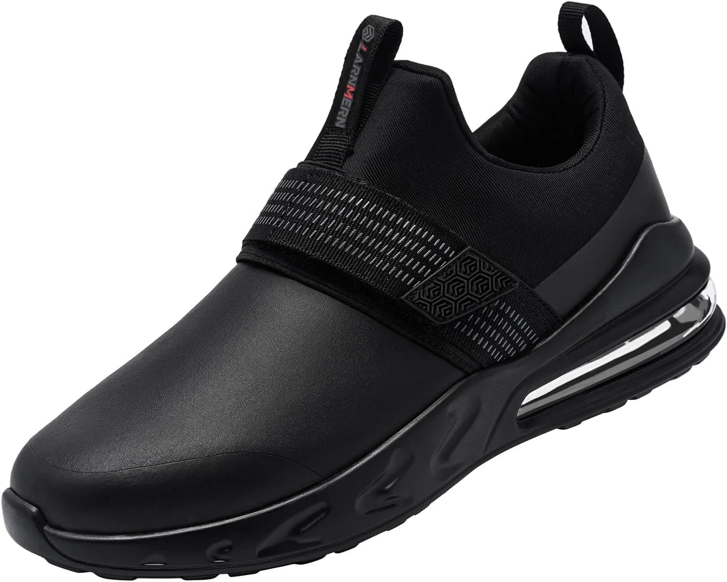 LARNMERN Women Work Non Slip Shoes Waterproof Slip on Food Service Chef Shoe Restaurant Kitchen Working Footwear Air Cushion Walking Sneakers Lightweight