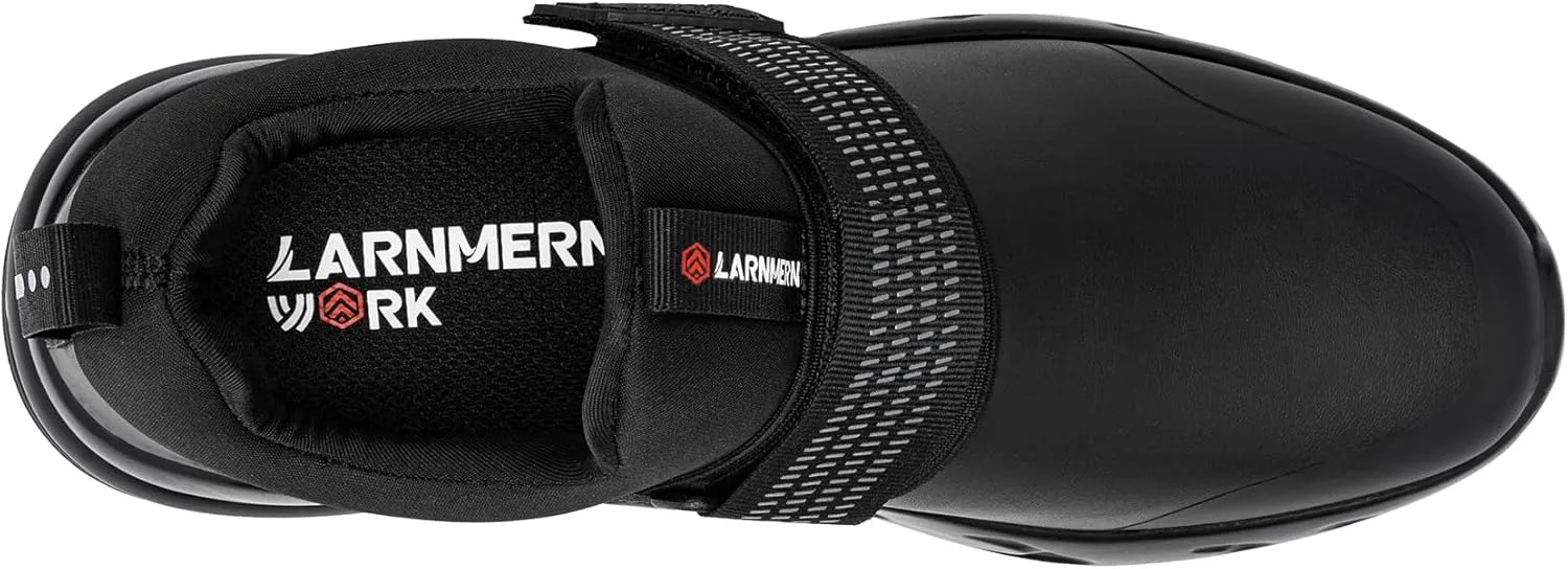 LARNMERN Women Work Non Slip Shoes Waterproof Slip on Food Service Chef Shoe Restaurant Kitchen Working Footwear Air Cushion Walking Sneakers Lightweight