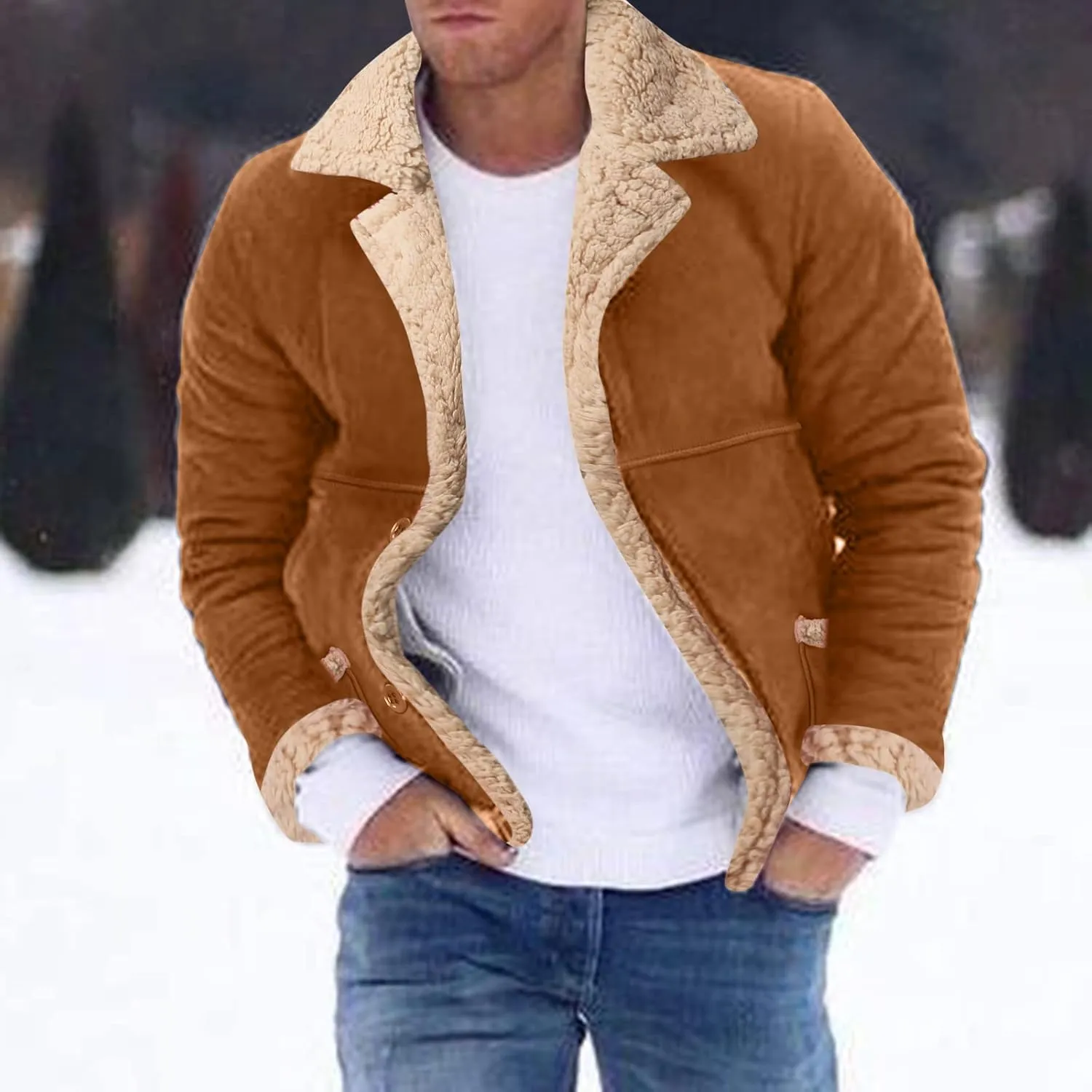 LCMTWX Mens Jackets Cottonpadded Jacket Stand Collar Knitted Splice Sweater Coat Casual Cardigan Stylish Outwear Men's