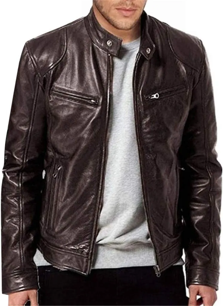 LCMTWX Men's Winter Thickened Warm Coats Stand Collar Knitted Splice Sweater Coat Casual Cardigan Stylish Outwear Mens