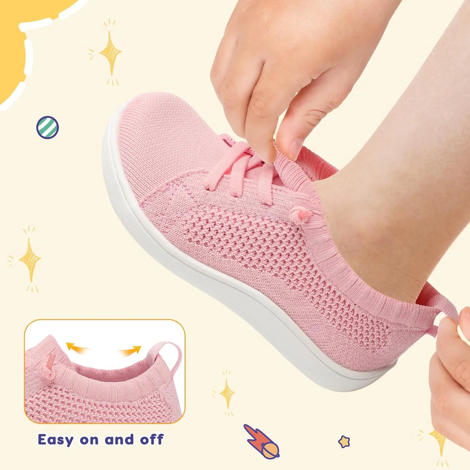 LeIsfIt Toddler Shoes Girls Boys Wide Shoes Kids Zero Drop Minimalist Sneakers Barefoot Slip on Tennis Sneakers