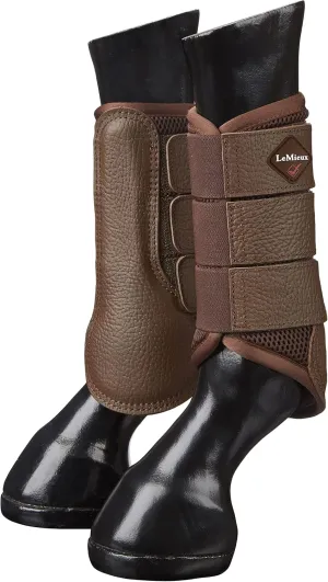 LeMieux Brown Mesh Brushing Horse Boots - Protective Gear and Training Equipment - Equine Boots, Wraps & Accessories