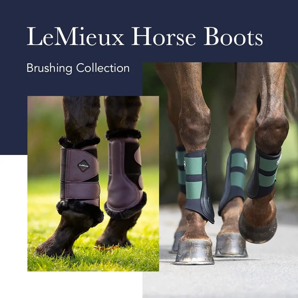 LeMieux Brown Mesh Brushing Horse Boots - Protective Gear and Training Equipment - Equine Boots, Wraps & Accessories