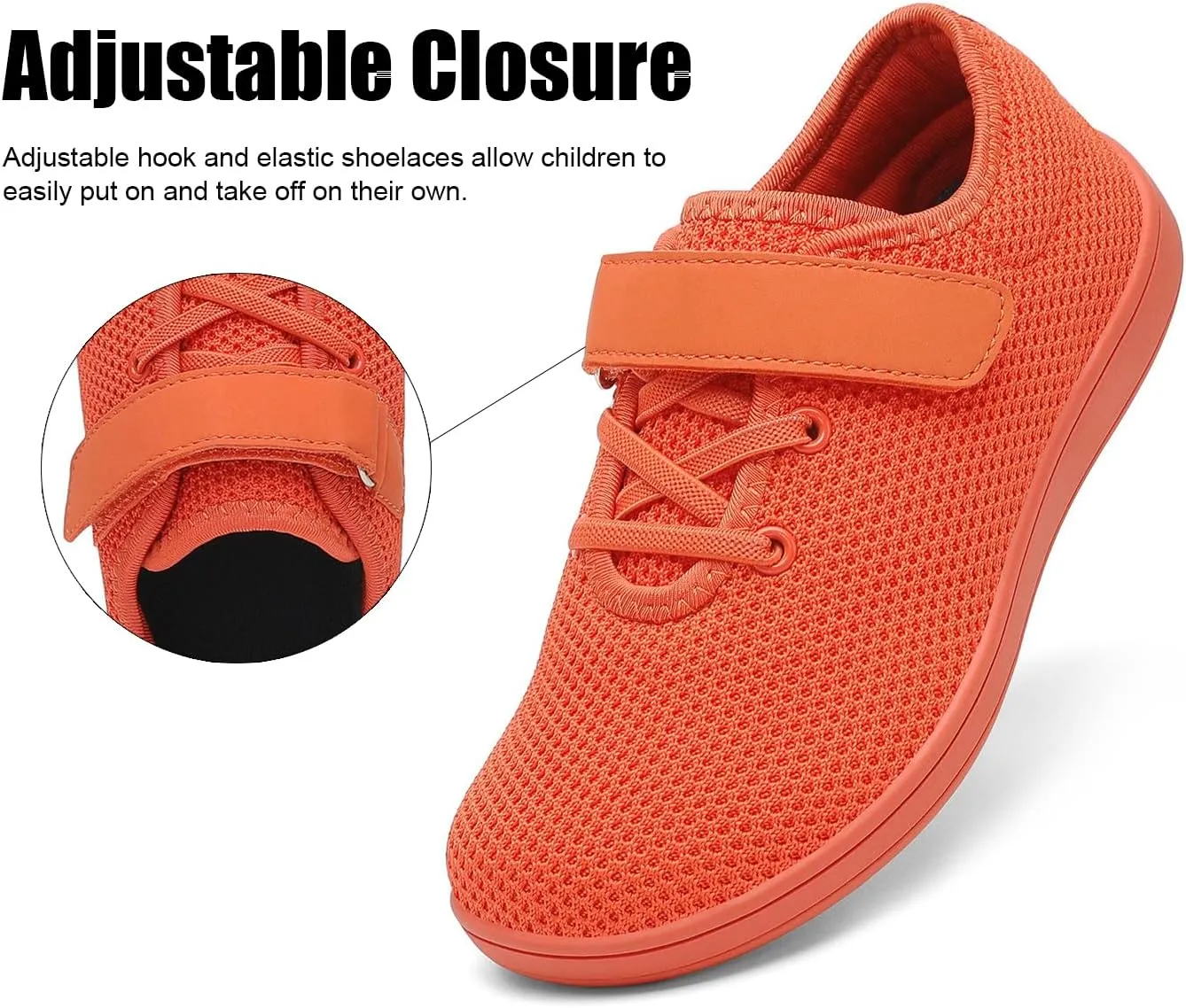 Little/Big Kids Barefoot Shoes Boys Breathable Walking Sneakers Girls Lightweight Wide Toe Box Shoes for Indoor Outdoor