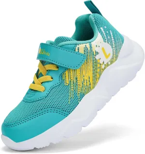 LOLLi kidz Boys Girls Shoes Kids Sneakers Athletic Tennis Shoes Lightweight Breathable Running Shoes