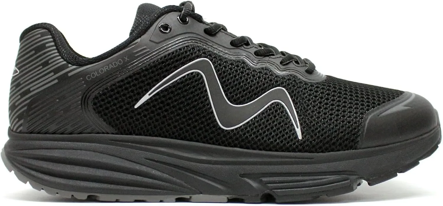 MBT Men's Low-Top Sneakers, Black, 8.5