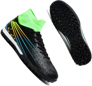 MEBAMY Unisex High top Soccer Boots Cleats Outdoor Athletic Sneaker Turf Football Shoes Spikes Indoor Youth Soccer Shoes