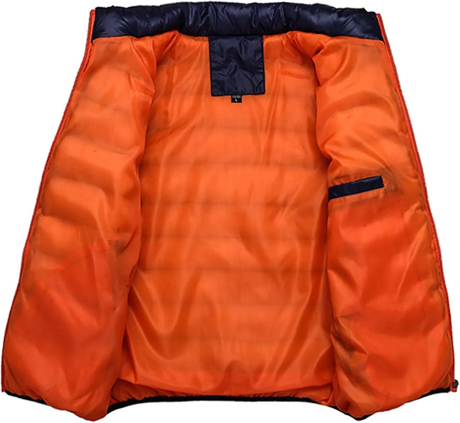 Men Winter Jackets Warm Down Jacket Full Zip Puffer Jacket Quilted Insulated Jacket Warm Puffy Jackets