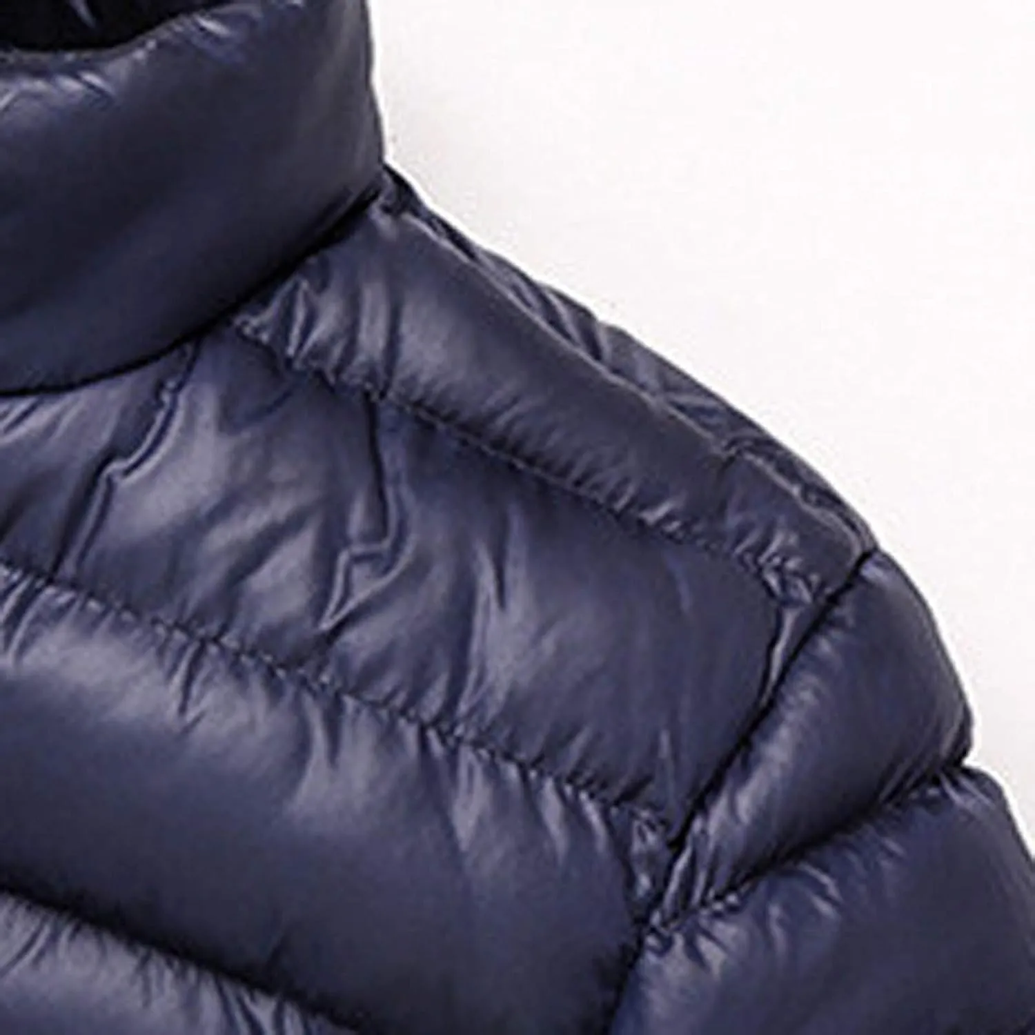 Men Winter Jackets Warm Down Jacket Full Zip Puffer Jacket Quilted Insulated Jacket Warm Puffy Jackets