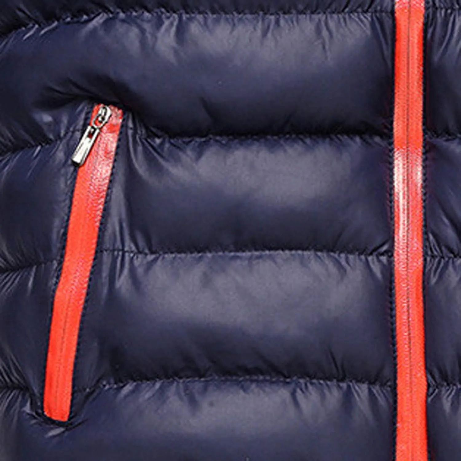 Men Winter Jackets Warm Down Jacket Full Zip Puffer Jacket Quilted Insulated Jacket Warm Puffy Jackets