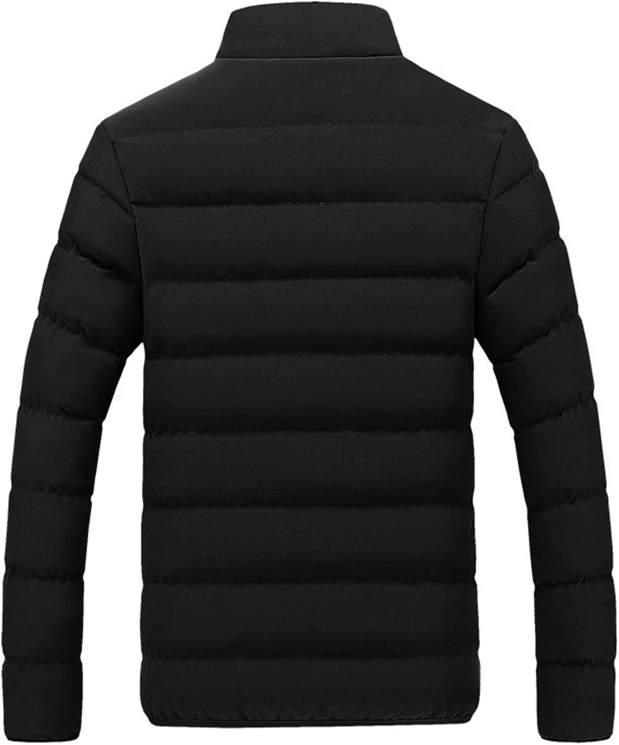 Men Winter Jackets Warm Down Jacket Full Zip Puffer Jacket Quilted Insulated Jacket Warm Puffy Jackets
