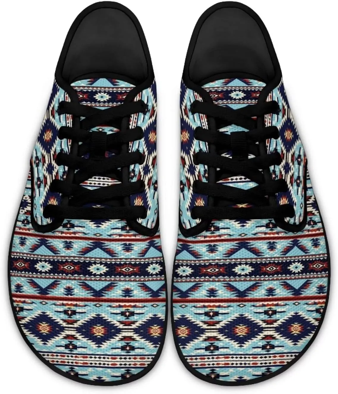 Mens Barefoot Skate Shoes Ethnic Style Women Wide Toe Box Sneakers