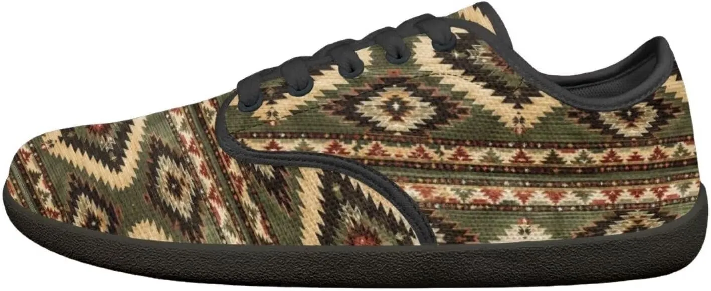 Mens Barefoot Skate Shoes Ethnic Style Women Wide Toe Box Sneakers