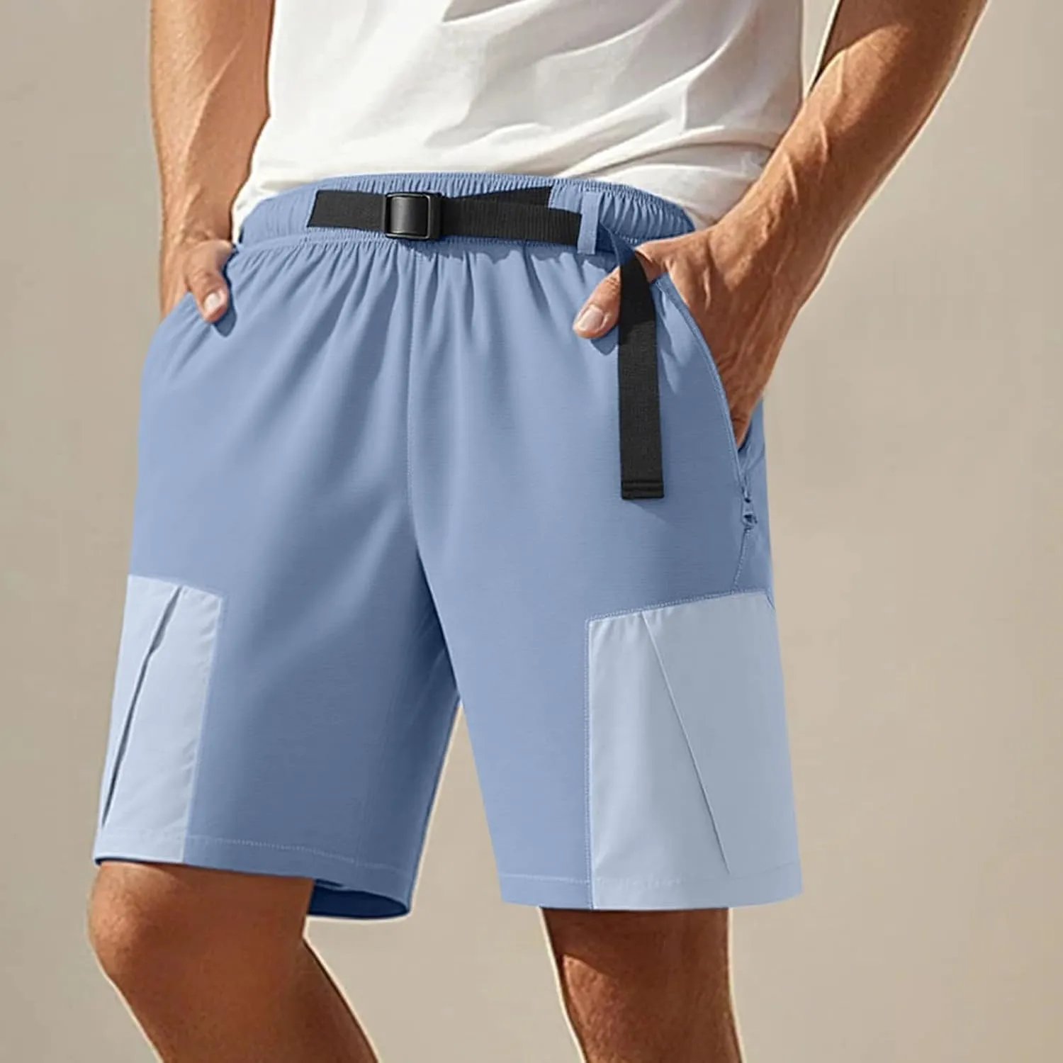 Mens Dress Trousers Slacks Work Gym Joggers Stretch Public Smarty Casual Wide Leg with Pockets Sport Resort Wear Suit