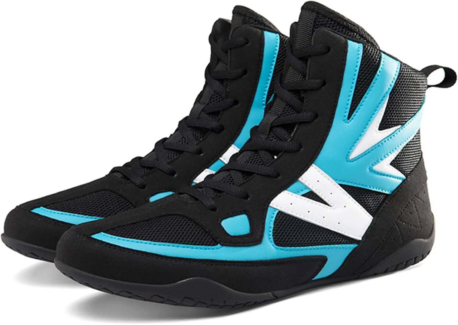 Mens' Lightweight Wrestling Shoes Breathable Fitness Shoes Kickboxing Boxing Boots Non Slip Rubber Sole for Weightlifting