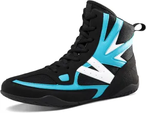 Mens' Lightweight Wrestling Shoes Breathable Fitness Shoes Kickboxing Boxing Boots Non Slip Rubber Sole for Weightlifting