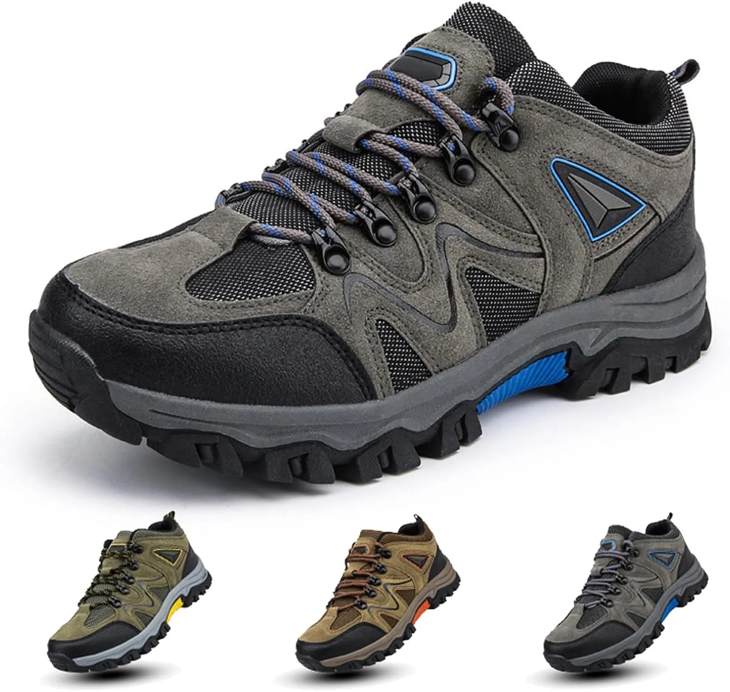Men's Outdoor Lightweight Breathable Orthopedic Hiking Shoes Comfortable Trekking Work Shoes for All Season