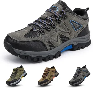 Men's Outdoor Lightweight Breathable Orthopedic Hiking Shoes Comfortable Trekking Work Shoes for All Season