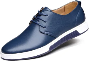 Men's Stylish Lace Up Oxford Sneakers Comfortable Casual Walking Business Driving Dress Shoes