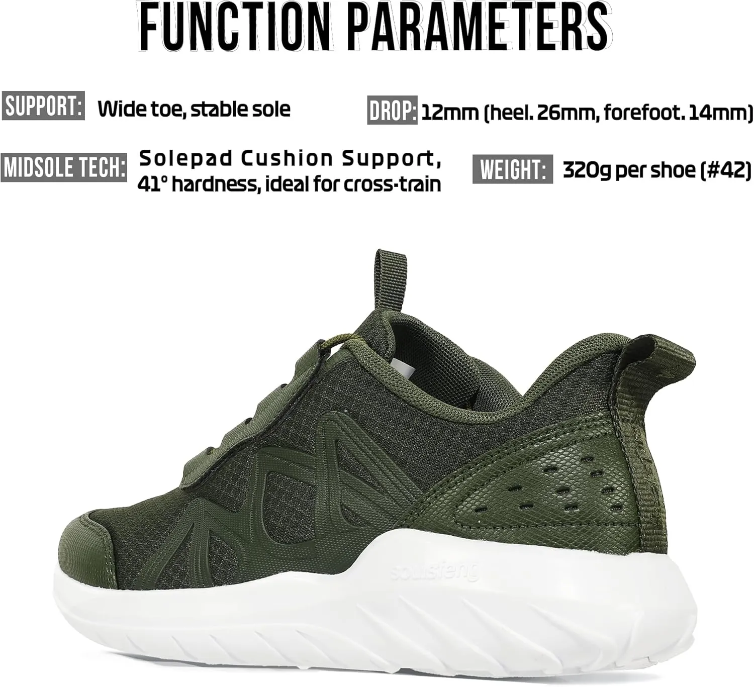 Mens Tennis Shoes Lightweight Breathable Gym Workout Running Walking Sneakers