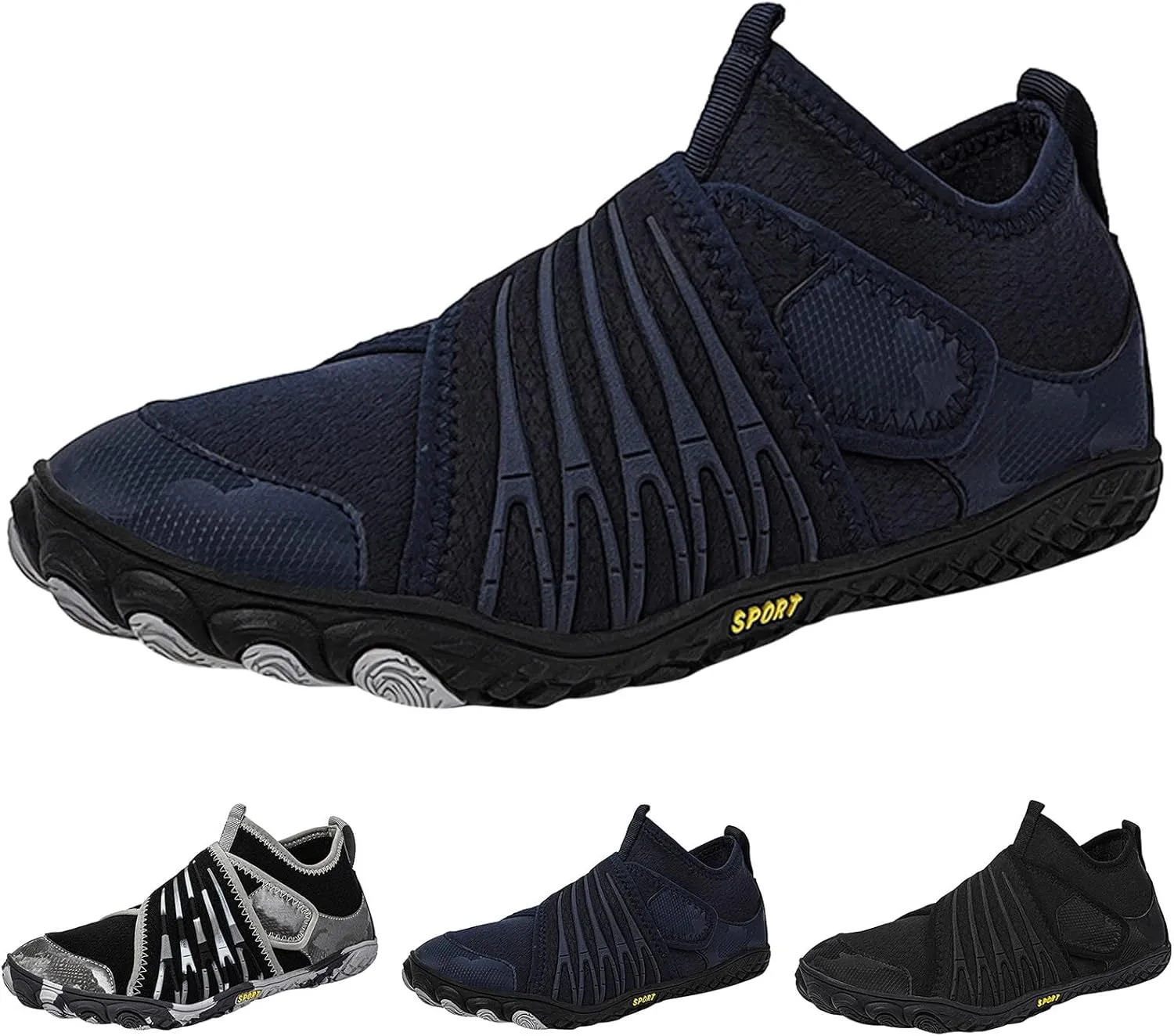 Mens Water Shoes Wide Feet Breathable Non Slip Athletic Water Shoes Barefoot Water Shoes Wide Width Women Barefoot Yoga Exercise Wear Sport Accessories for Boating Fishing Diving Surfing