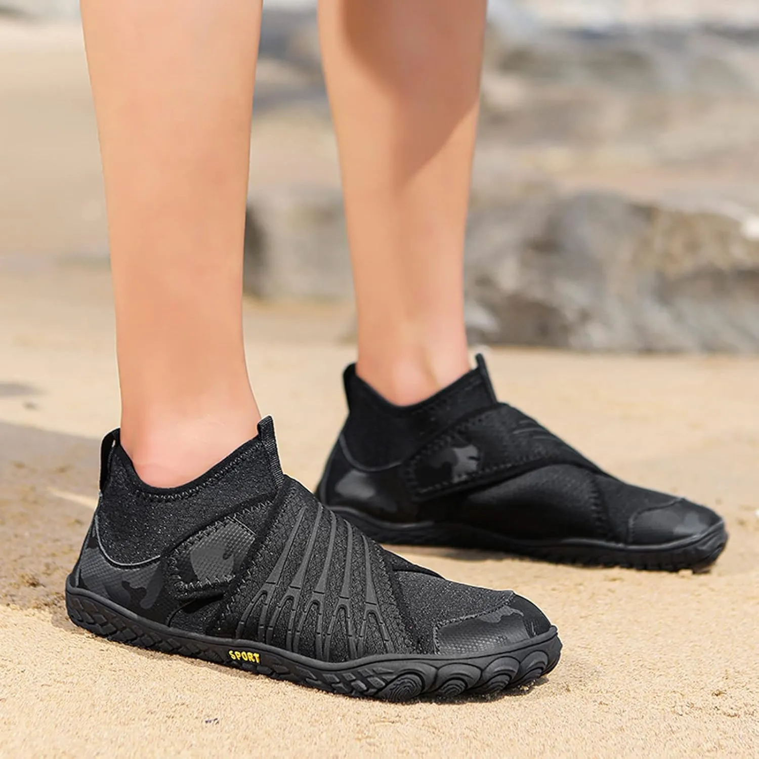 Mens Water Shoes Wide Feet Breathable Non Slip Athletic Water Shoes Barefoot Water Shoes Wide Width Women Barefoot Yoga Exercise Wear Sport Accessories for Boating Fishing Diving Surfing