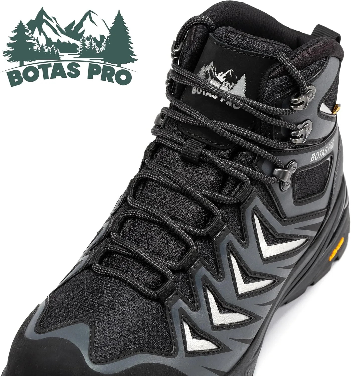 Men's Waterproof Hiking Boots, 6 Inch Slip Resistant Light Weight Outdoor Boots