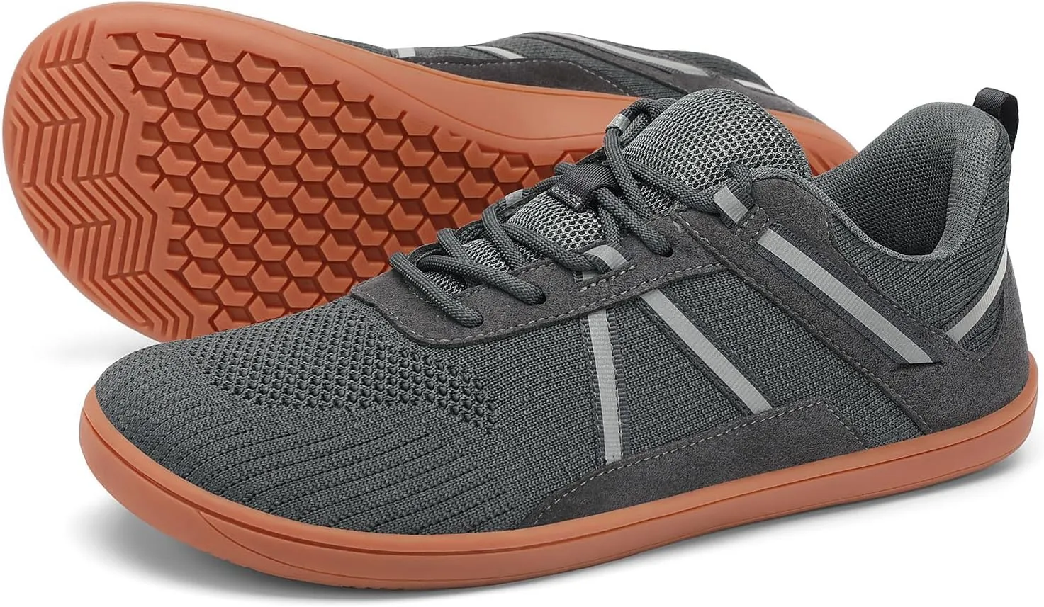 Men's Wide Toe Barefoot Shoes Minimalist Zero Drop Walking Shoes Non Slip Comfortable Outdoor Tennis Shoes Width Cross Training Sneakers