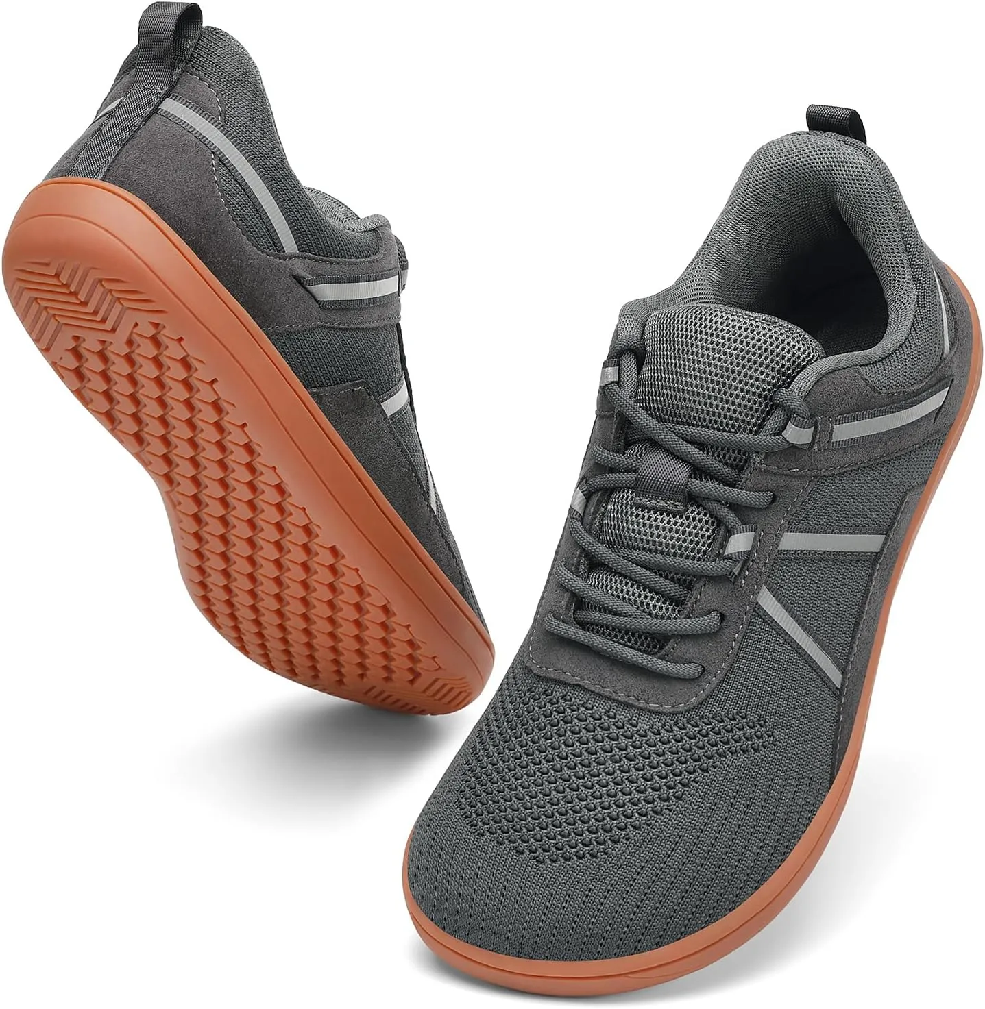 Men's Wide Toe Barefoot Shoes Minimalist Zero Drop Walking Shoes Non Slip Comfortable Outdoor Tennis Shoes Width Cross Training Sneakers