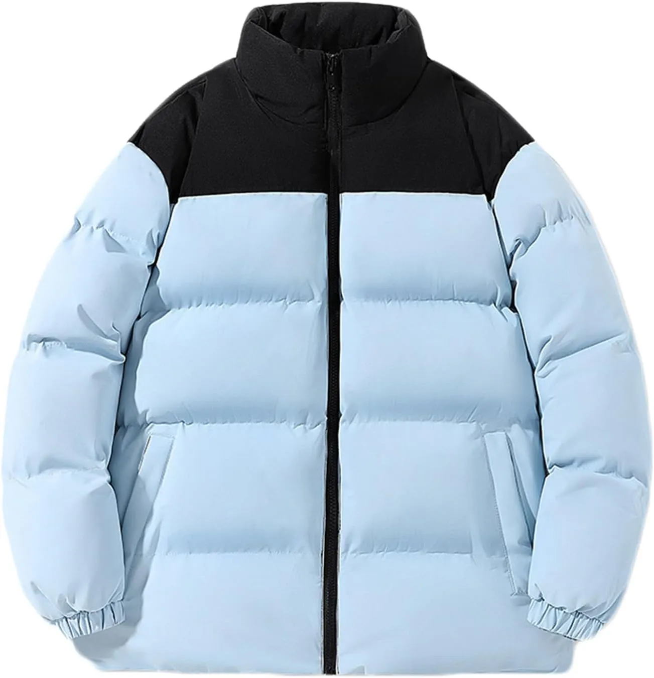Mens Winter Jacket Thicken Puffer Jacket Down Jacket for Men Full Zip Puffy Jackets Quilted Insulated Jacket