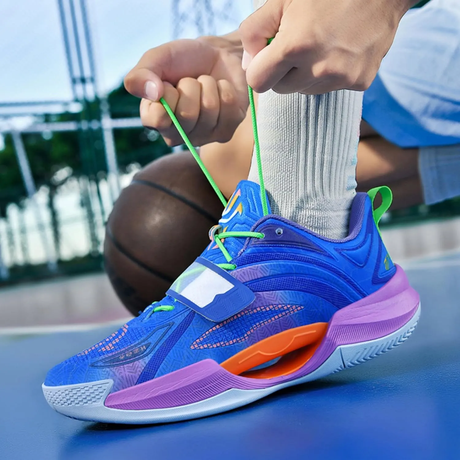 Mens Womens Basketball Shoes Breathable Non-Slip Outdoor Fashion Sneakers- Fashion and Performance Footwear
