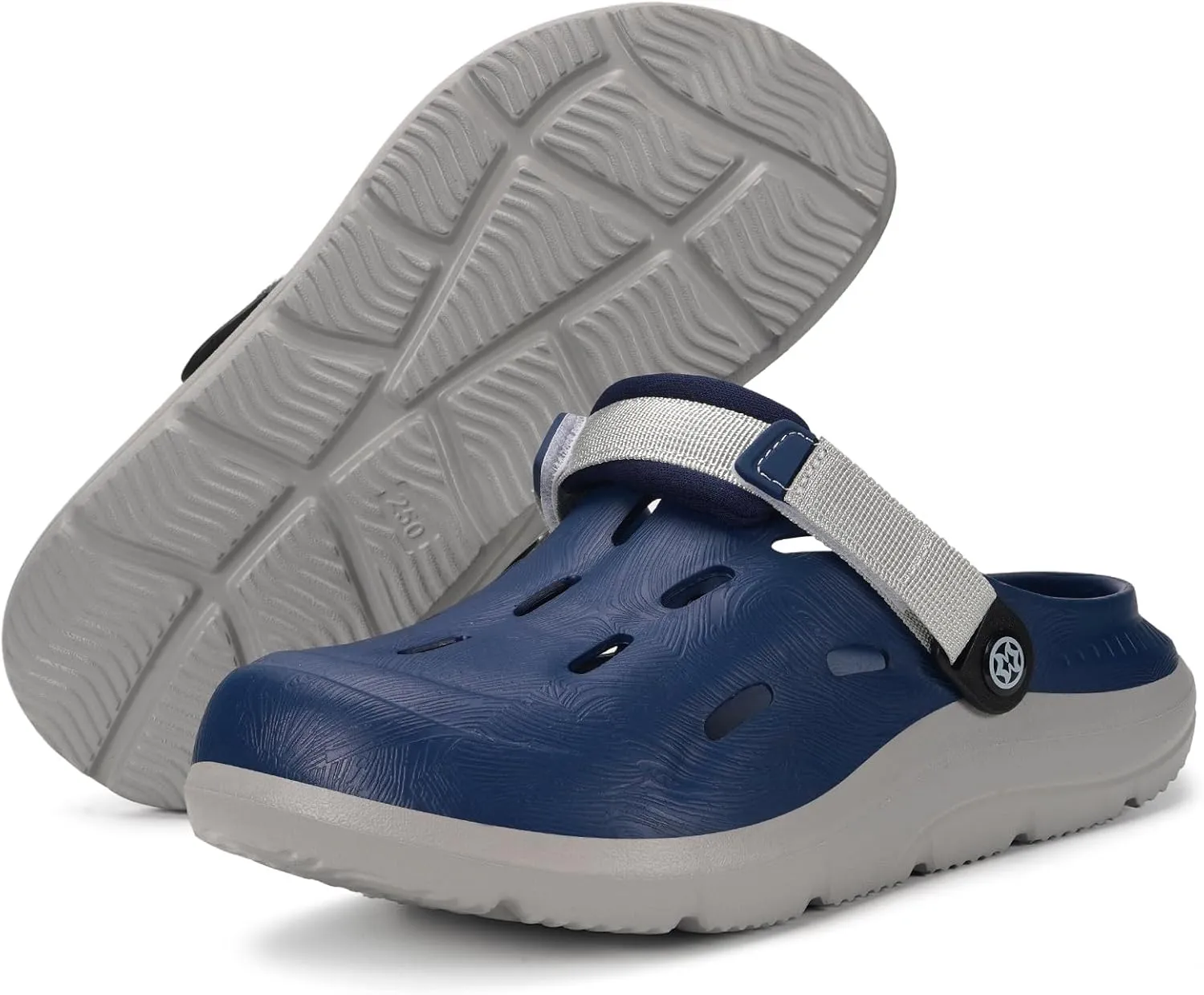 Mens Womens Orthotic Clogs Garden Shoes Arch Support Slip-on Mules Outdoor Beach Slippers Plantar Fasciitis with Adjustable Back Strap