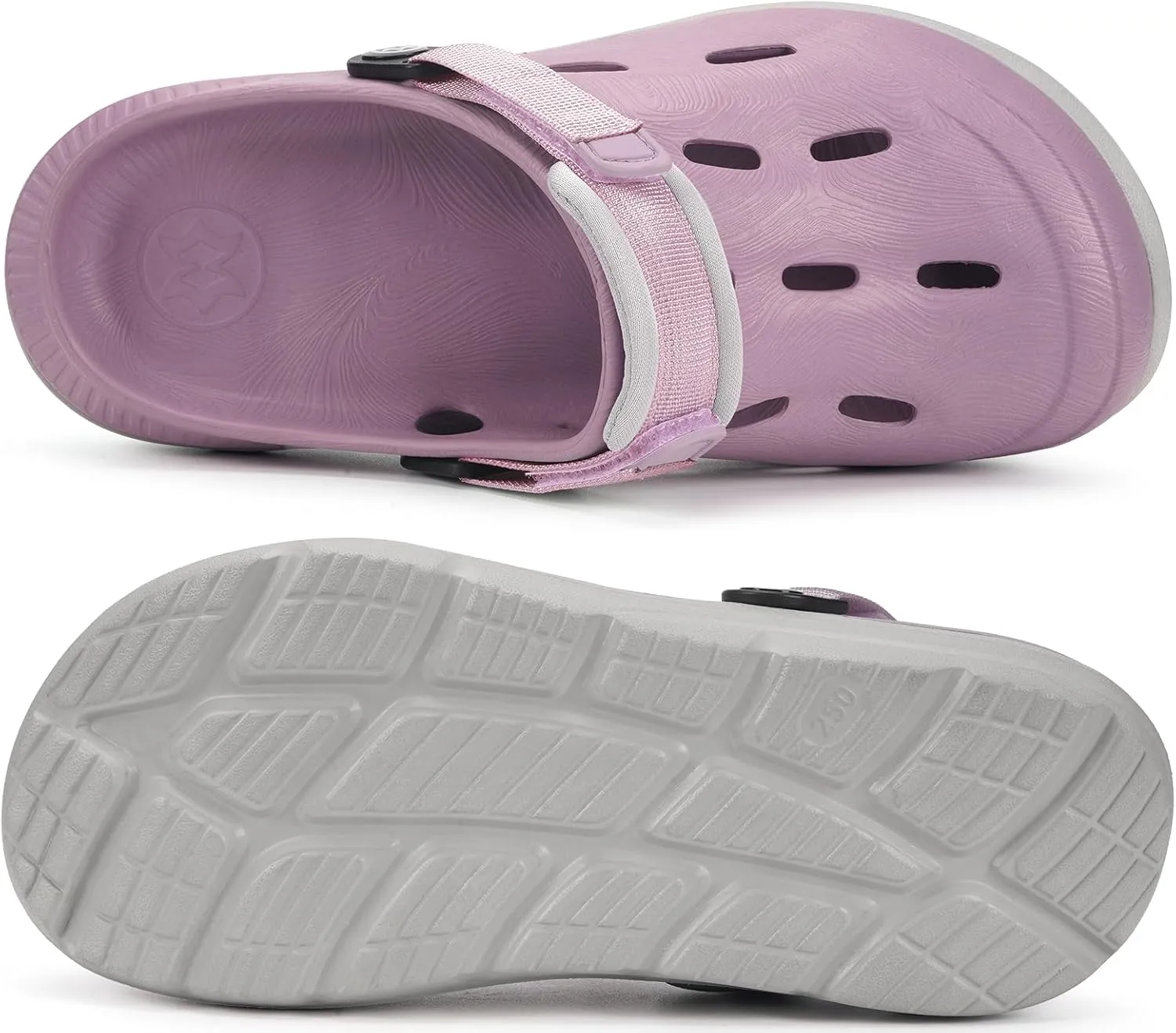 Mens Womens Orthotic Clogs Garden Shoes Arch Support Slip-on Mules Outdoor Beach Slippers Plantar Fasciitis with Adjustable Back Strap