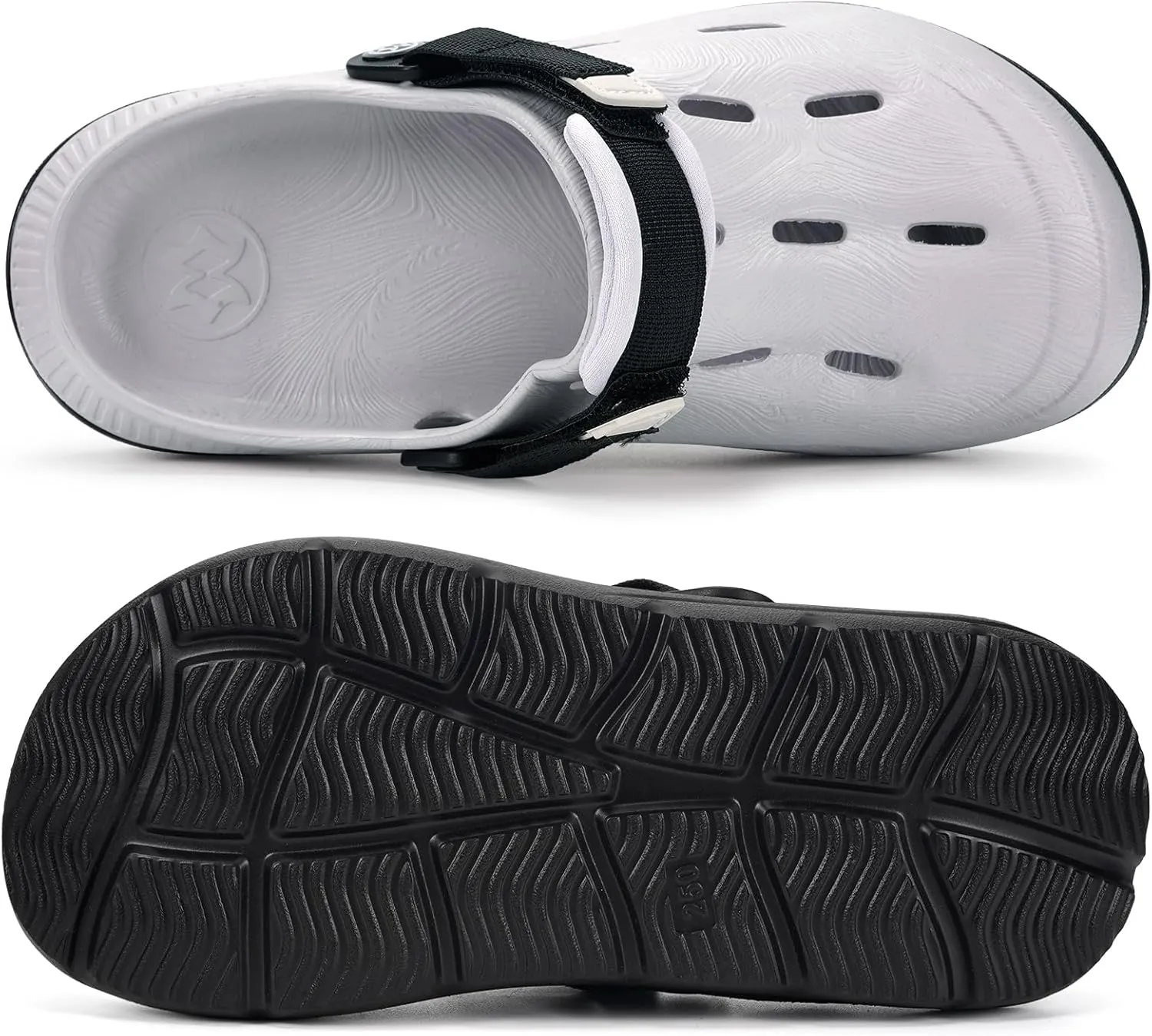 Mens Womens Orthotic Clogs Garden Shoes Arch Support Slip-on Mules Outdoor Beach Slippers Plantar Fasciitis with Adjustable Back Strap