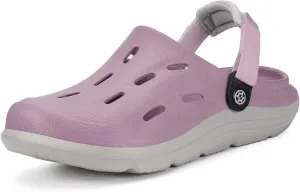 Mens Womens Orthotic Clogs Garden Shoes Arch Support Slip-on Mules Outdoor Beach Slippers Plantar Fasciitis with Adjustable Back Strap