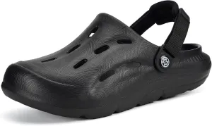 Mens Womens Orthotic Clogs Garden Shoes Arch Support Slip-on Mules Outdoor Beach Slippers Plantar Fasciitis with Adjustable Back Strap