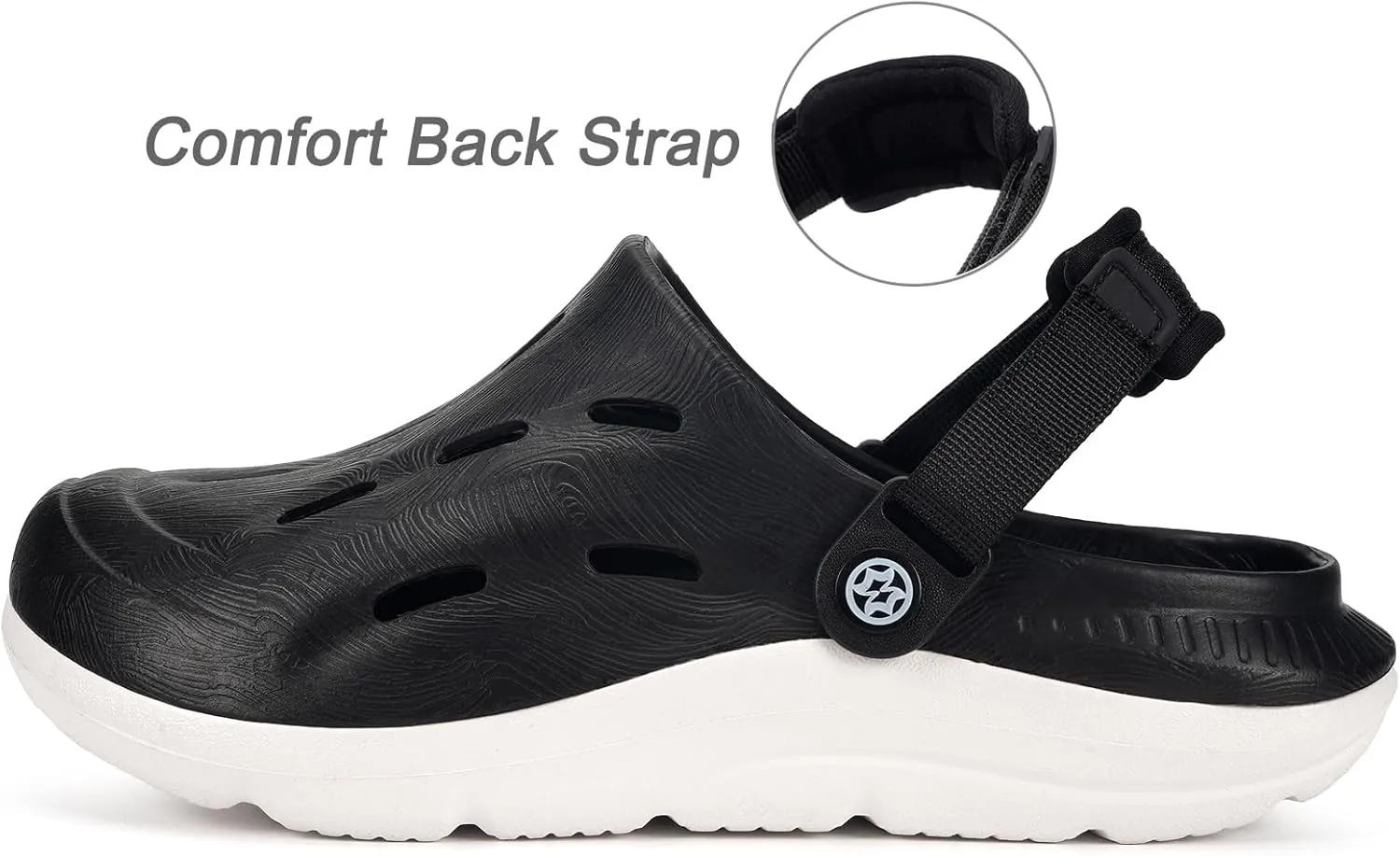 Mens Womens Orthotic Clogs Garden Shoes Arch Support Slip-on Mules Outdoor Beach Slippers Plantar Fasciitis with Adjustable Back Strap