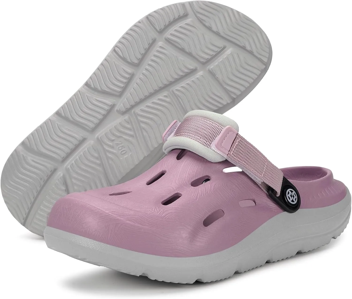 Mens Womens Orthotic Clogs Garden Shoes Arch Support Slip-on Mules Outdoor Beach Slippers Plantar Fasciitis with Adjustable Back Strap