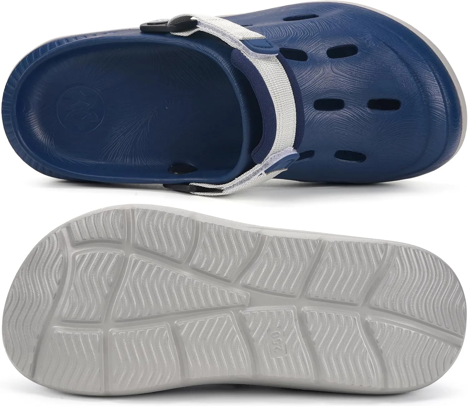 Mens Womens Orthotic Clogs Garden Shoes Arch Support Slip-on Mules Outdoor Beach Slippers Plantar Fasciitis with Adjustable Back Strap
