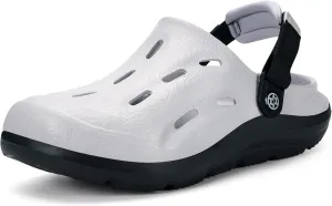 Mens Womens Orthotic Clogs Garden Shoes Arch Support Slip-on Mules Outdoor Beach Slippers Plantar Fasciitis with Adjustable Back Strap