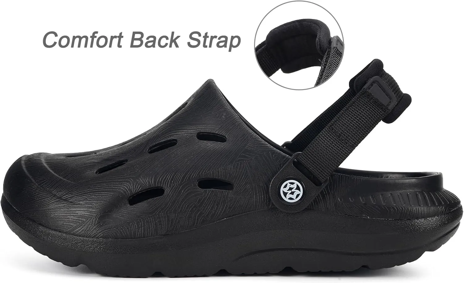 Mens Womens Orthotic Clogs Garden Shoes Arch Support Slip-on Mules Outdoor Beach Slippers Plantar Fasciitis with Adjustable Back Strap